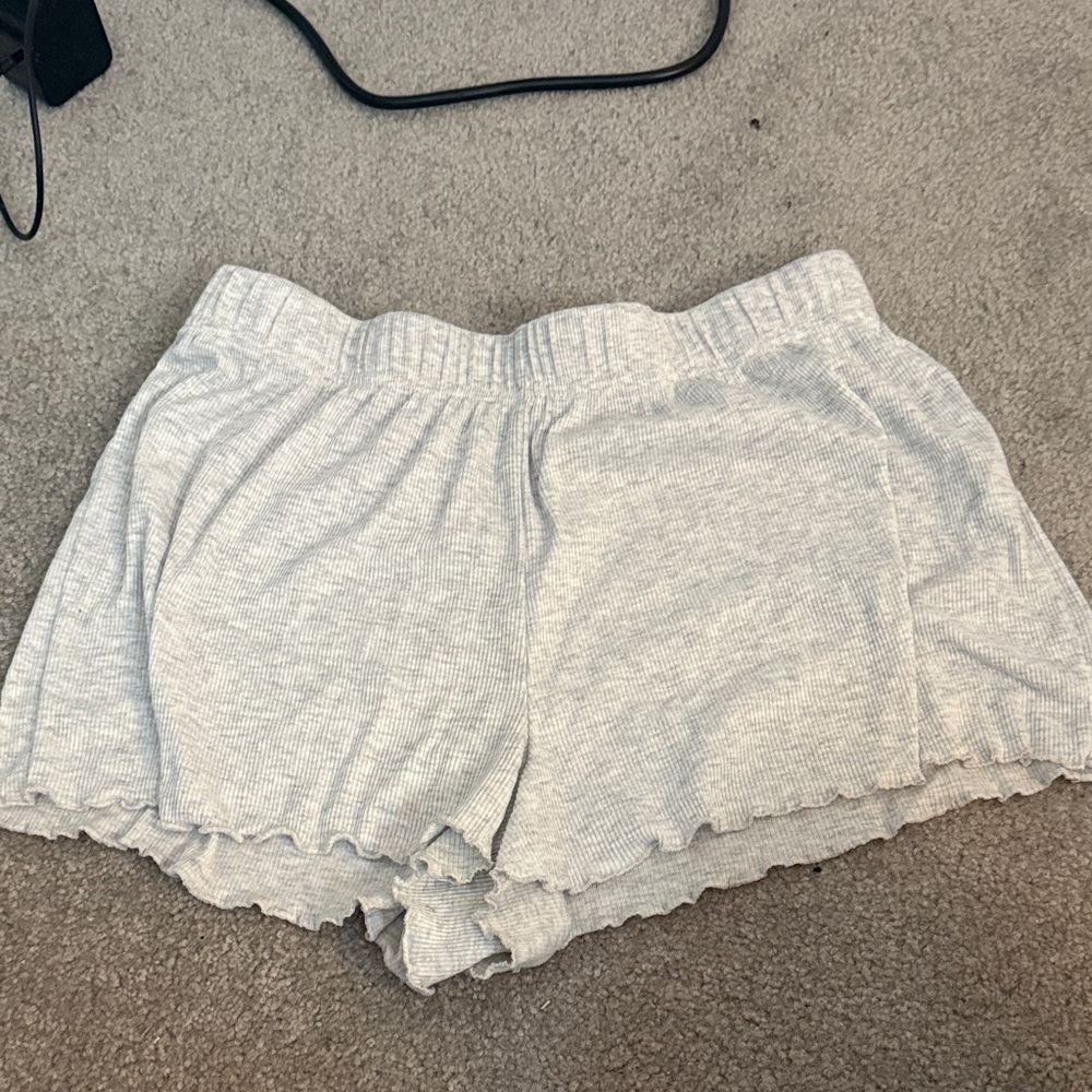 Primark Light Gray High Waist Shorts